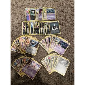 Pokemon Card Lot 55 Cards - Mew, Mewtwo, Eevee, Metagross, Pichu, Dark, Holo